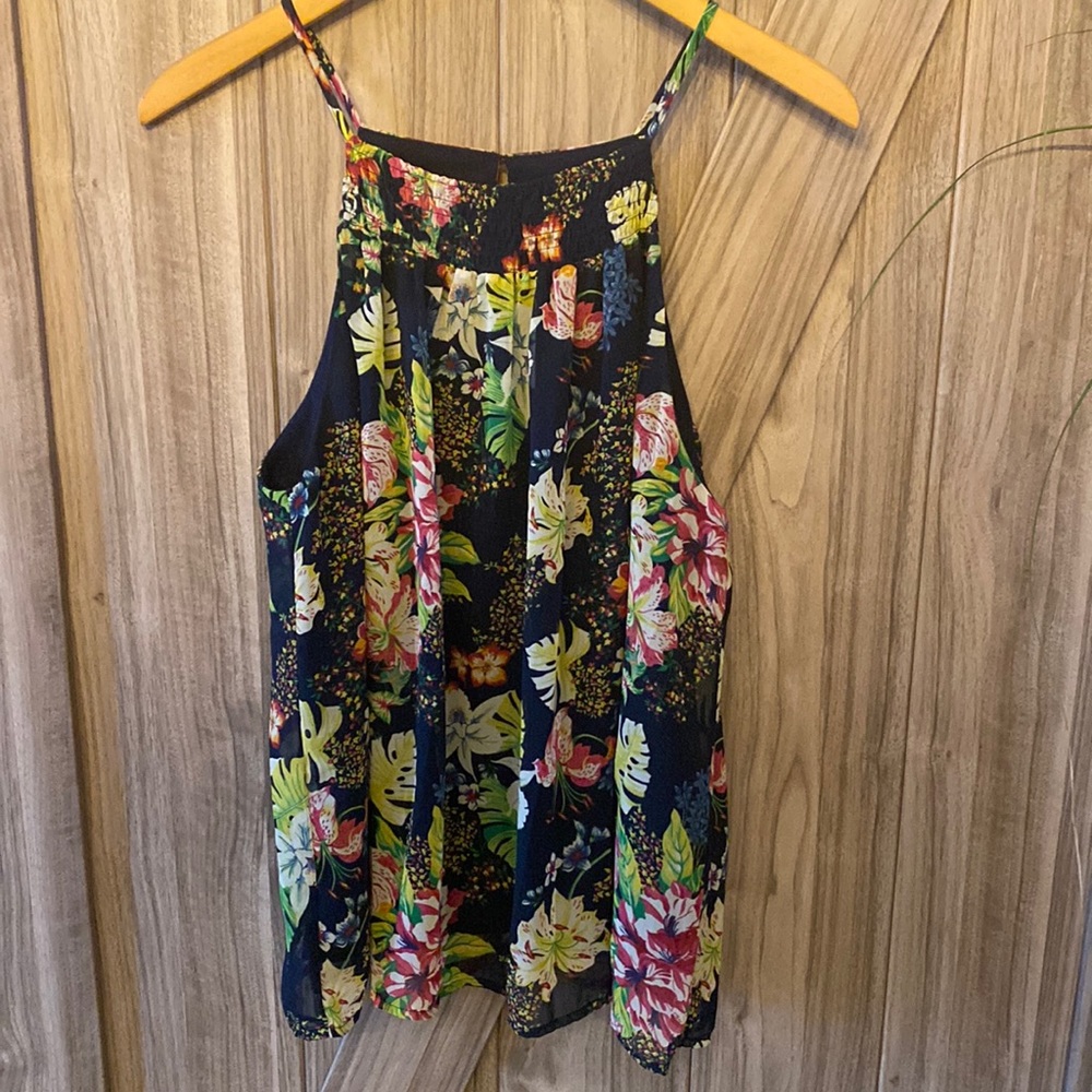 Floral tank.